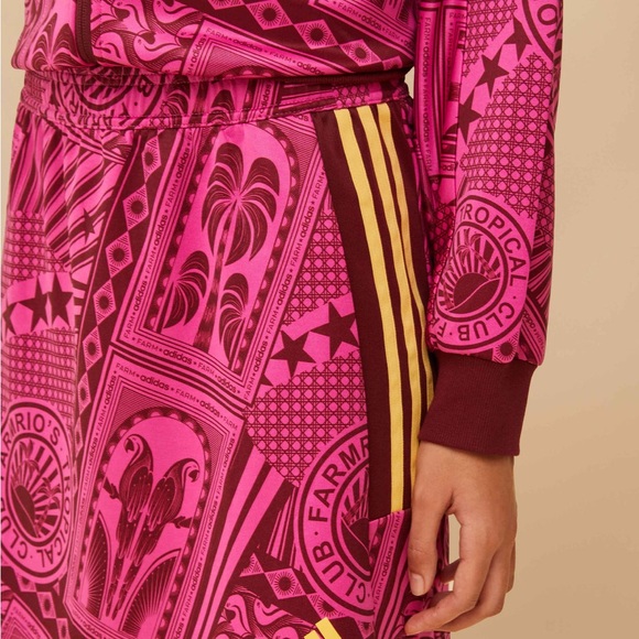 Pink Patterned Skirt by Farm Rio/Adidas - Picture 2 of 5